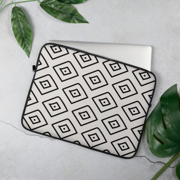 Black and White Diamond Laptop Sleeve